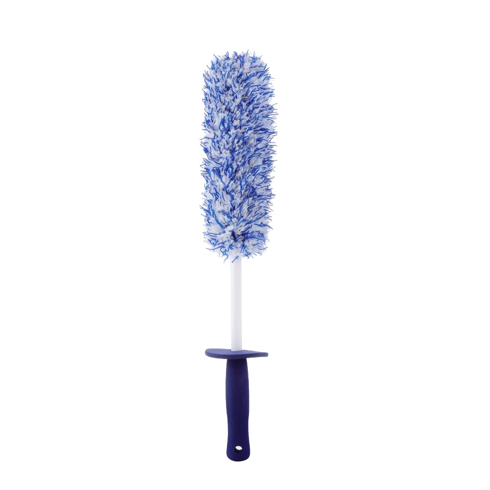 Radbürste, Langstreckendesign, Mikrofaser-material, Blau