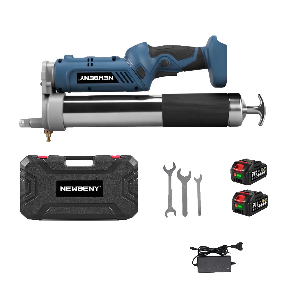Hochdruckfettpresse, 14000 Psi, Bürstenloser Motor, 2xbatterie Set