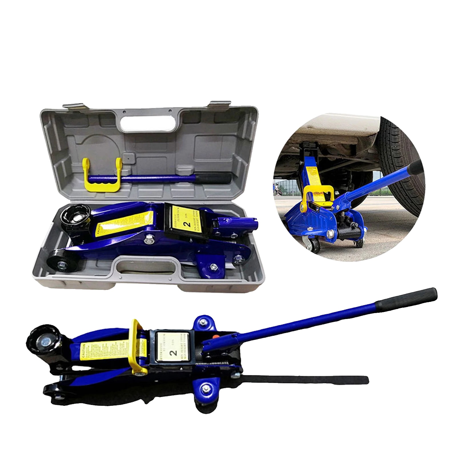 Bodenheber, Tragfähigkeit 2 Tonnen, Verstellbare Höhe 5,3" Bis 12,6", Robustes Stahl, Produktgröße 450mm X 195mm X 135mm, Gewicht 20 Lbs