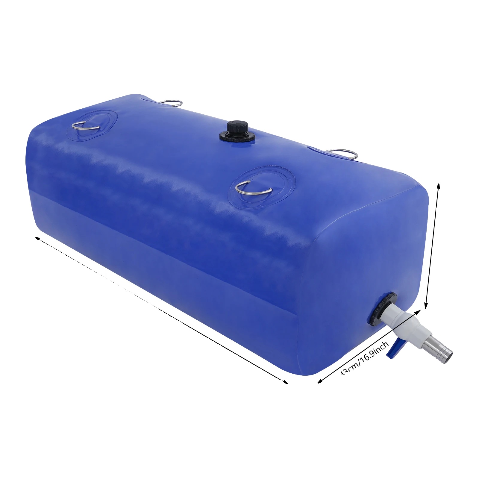 Wasserspeicherbehälter, 110 Liter Kapazität, Kompakt Und Tragbar, Blau