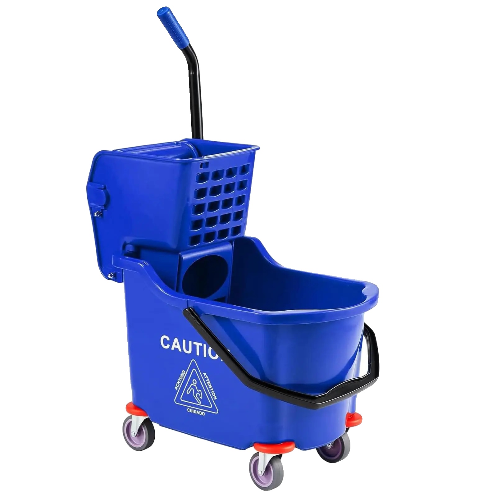 Mopp-eimer, 32l Kapazität, Einfaches Auswringmechanismus, Blau