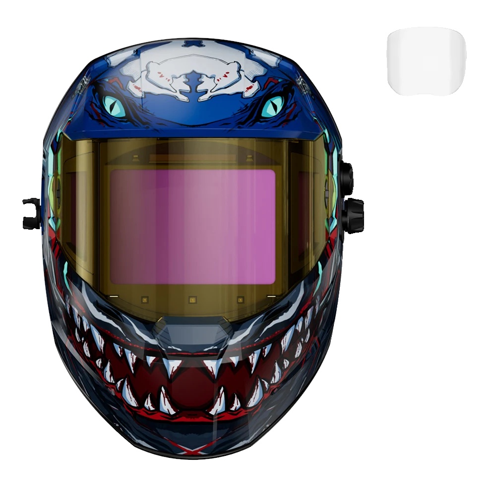 Schweißhelm, Automatisch Abdunkelnd, Solarbetrieben, Wütende Haie