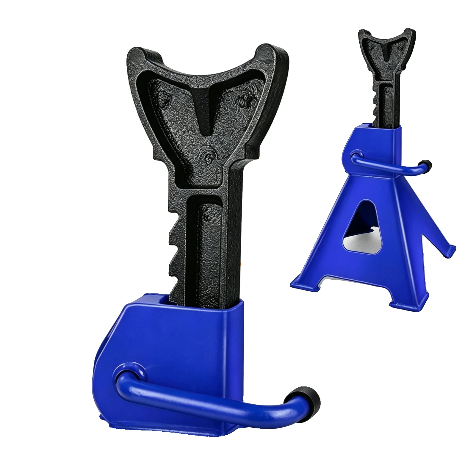 Wagenheberständer, Verstellbare Höhe 30-41,5 Cm, Tragfähigkeit 3 Tonnen, Langlebiger Stahl Und Eisen, Dreieckiges Basisdesign, 8 Höhenpositionen