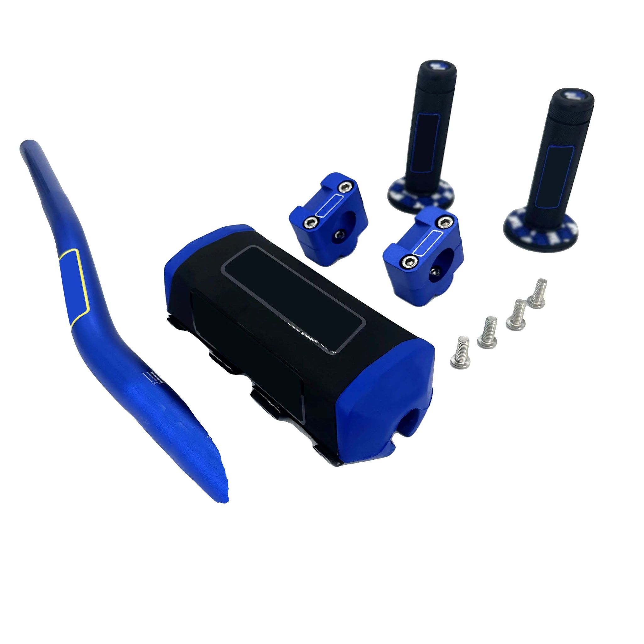 Lenkerpolster, Hochdichtes Schaumstoff, Universelle Passform, Blaue Pro Bz
