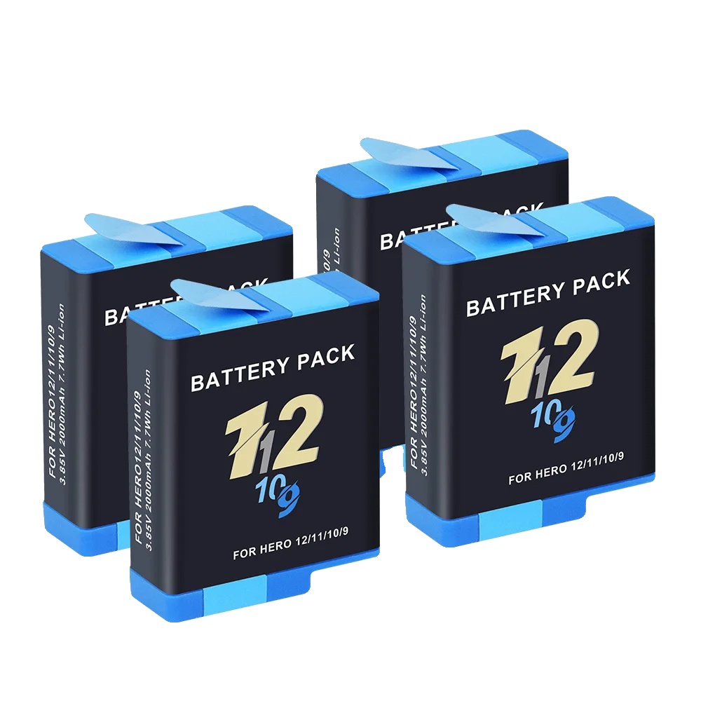 Batterie, 2000mah Kapazität, Usb-ladebox, 4pcs Batterie