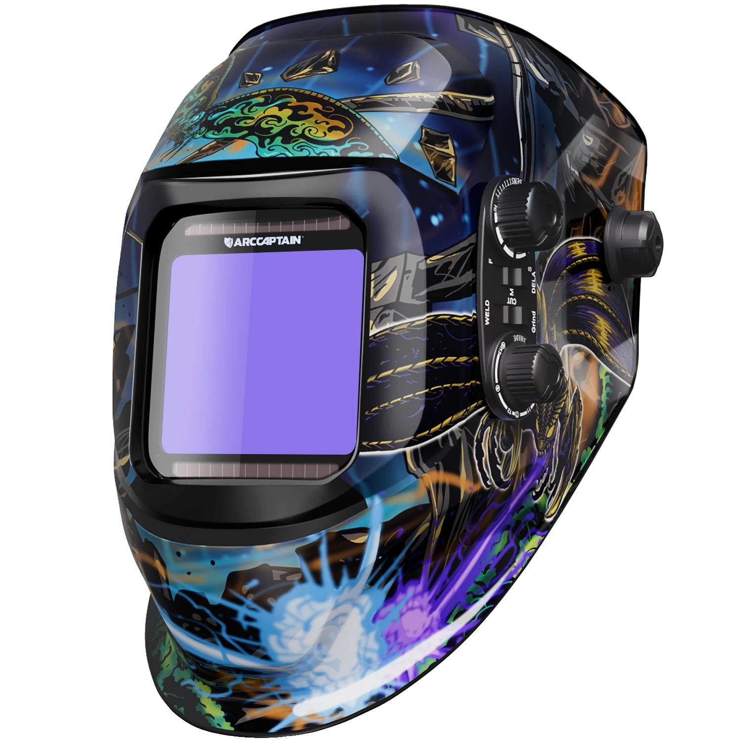 Schweißhelm, Automatisch Abdunkelnd, Solarbetrieben, Ar-wc044