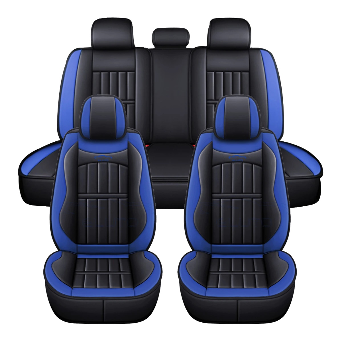Autositzbezüge, Wasserdichter Schutz, Universelle Passform, Blau, Vier Jahreszeiten-a, Pu-a