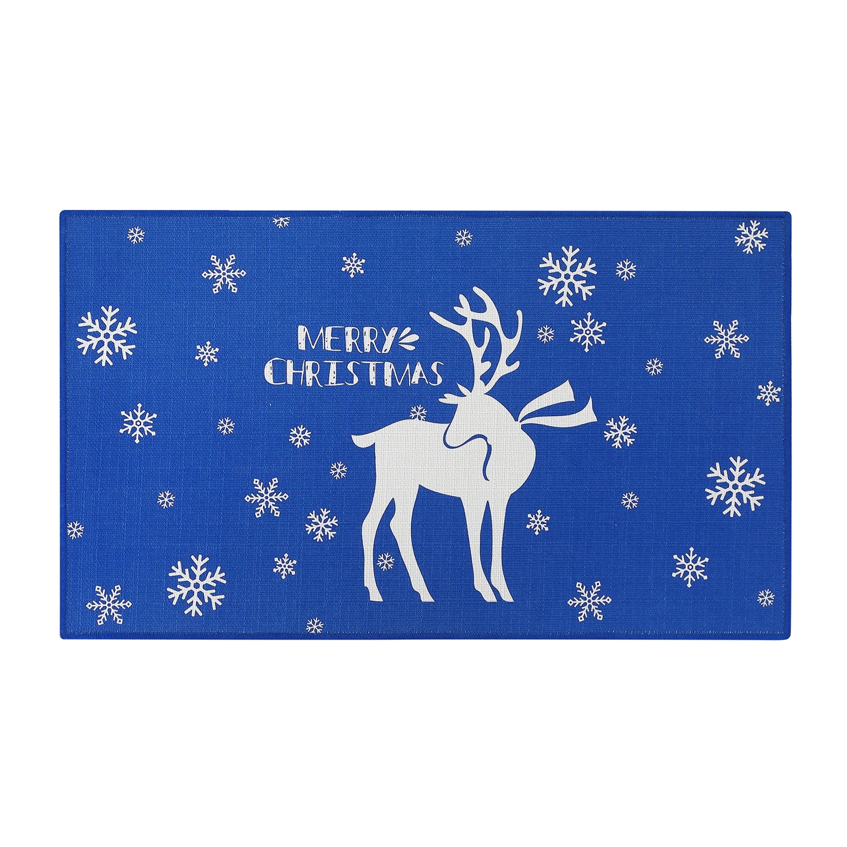 Fußmatte, Weihnachtsmotiv, Innen- Und Außenbereich, Blau, 50cmx80cm-a
