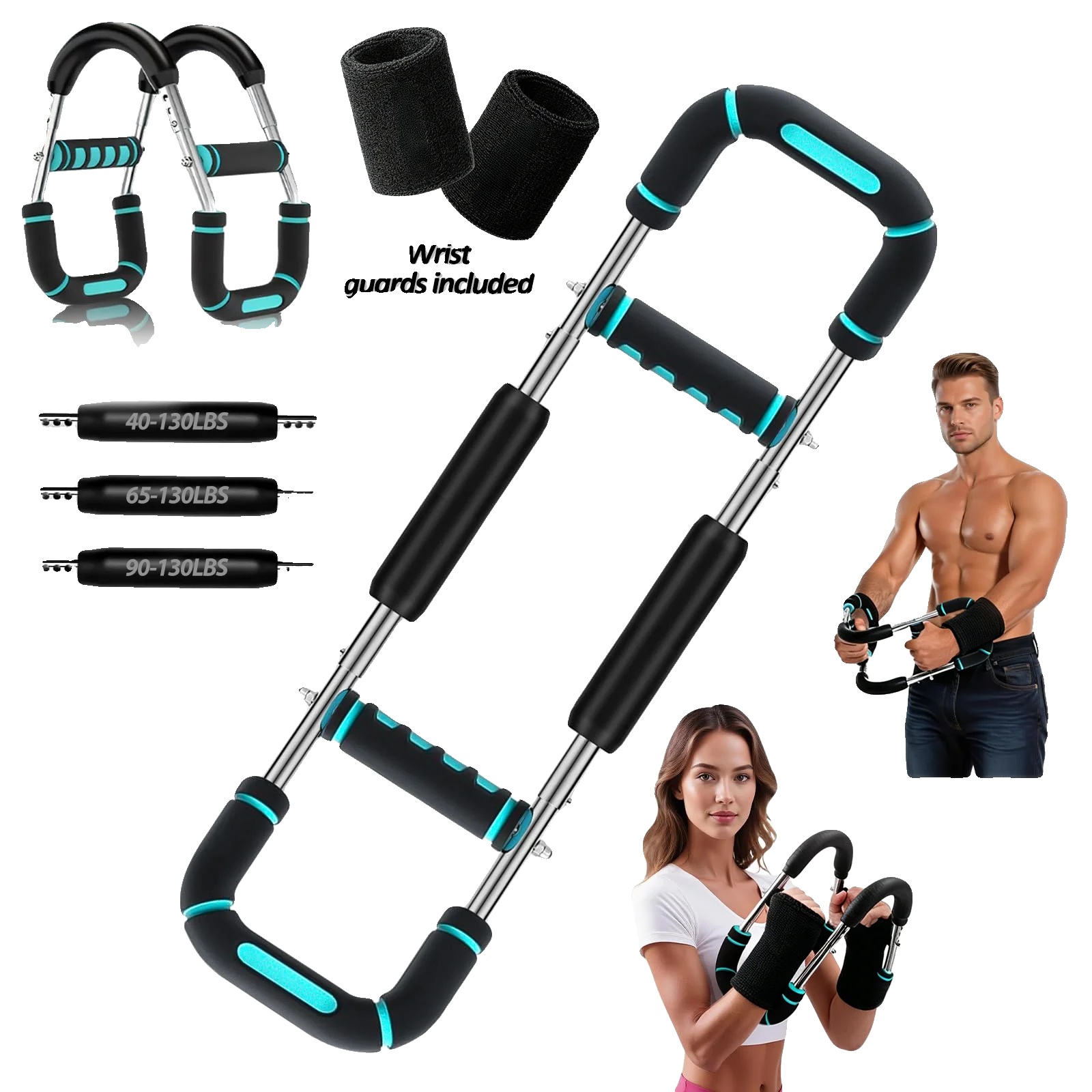 Armtrainer, Verstellbarer Widerstand, Ganzkörpertraining, Blau