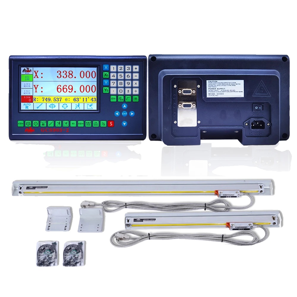 Digitalanzeigesystem, 2-achsen-anzeige, Linearencoder Enthalten, Gcs903-2 Dro Set