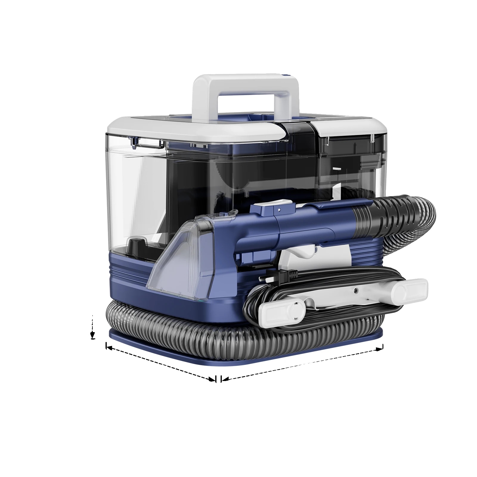 Polsterreiniger, Starke Saugleistung, Dual-tank-system, Blau, 220v-240v Eu-stecker
