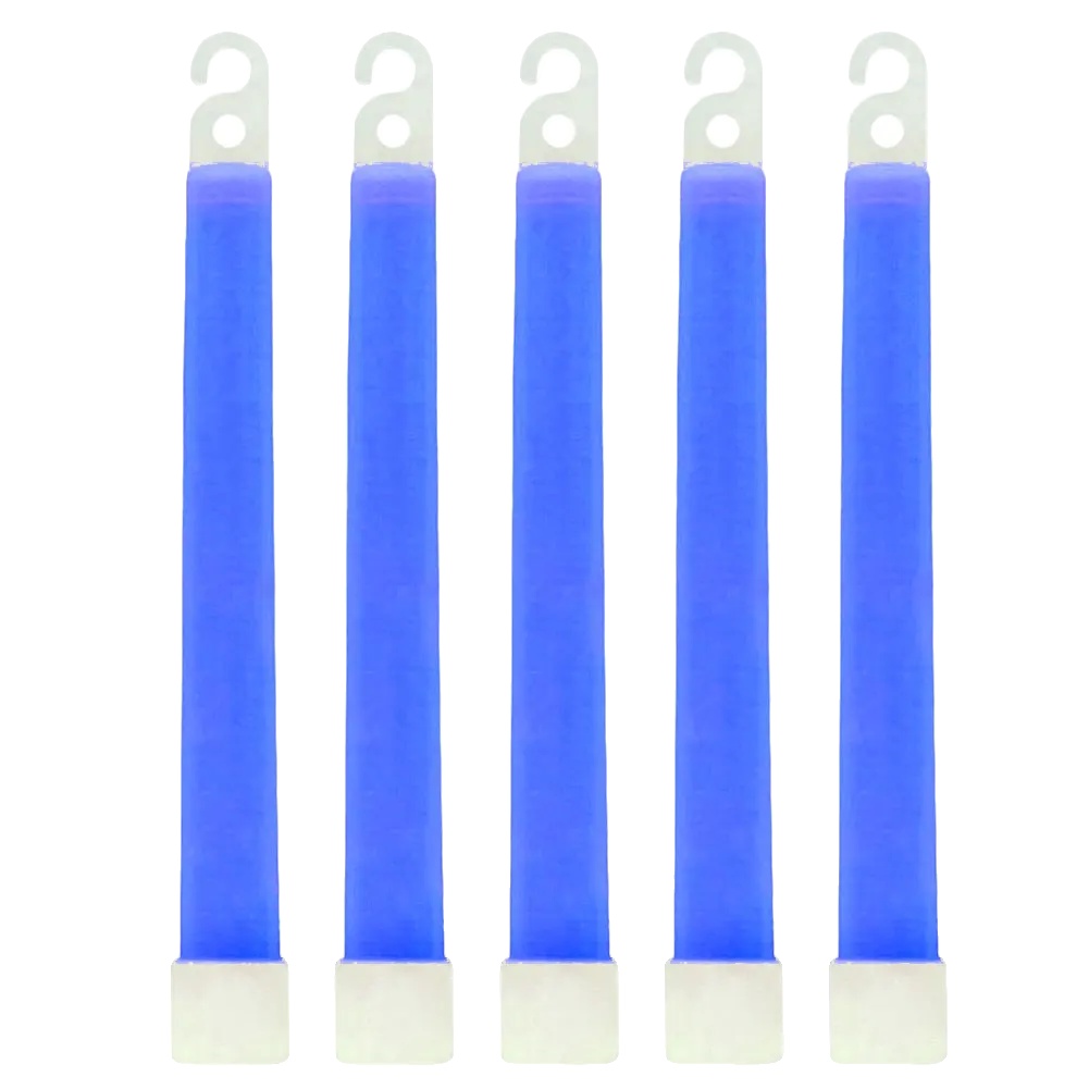 Leuchtstäbe, Notfallgebrauch Im Freien, Freihändiger Haken, 5pcs Blau