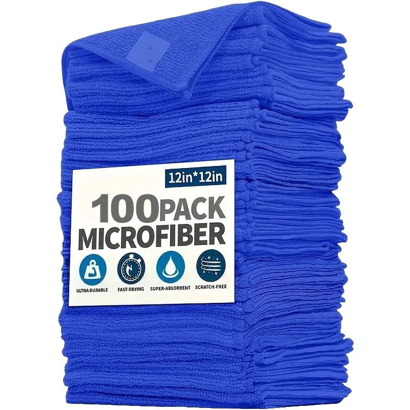 Mikrofaserhandtuch, Hochabsorbierend, Fusselfreie Oberfläche, 100pcs, Superfeine Faser-b