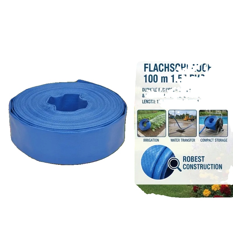Pvc Layflat Schlauch, Langlebiges Material, Flexibles Design, Blau