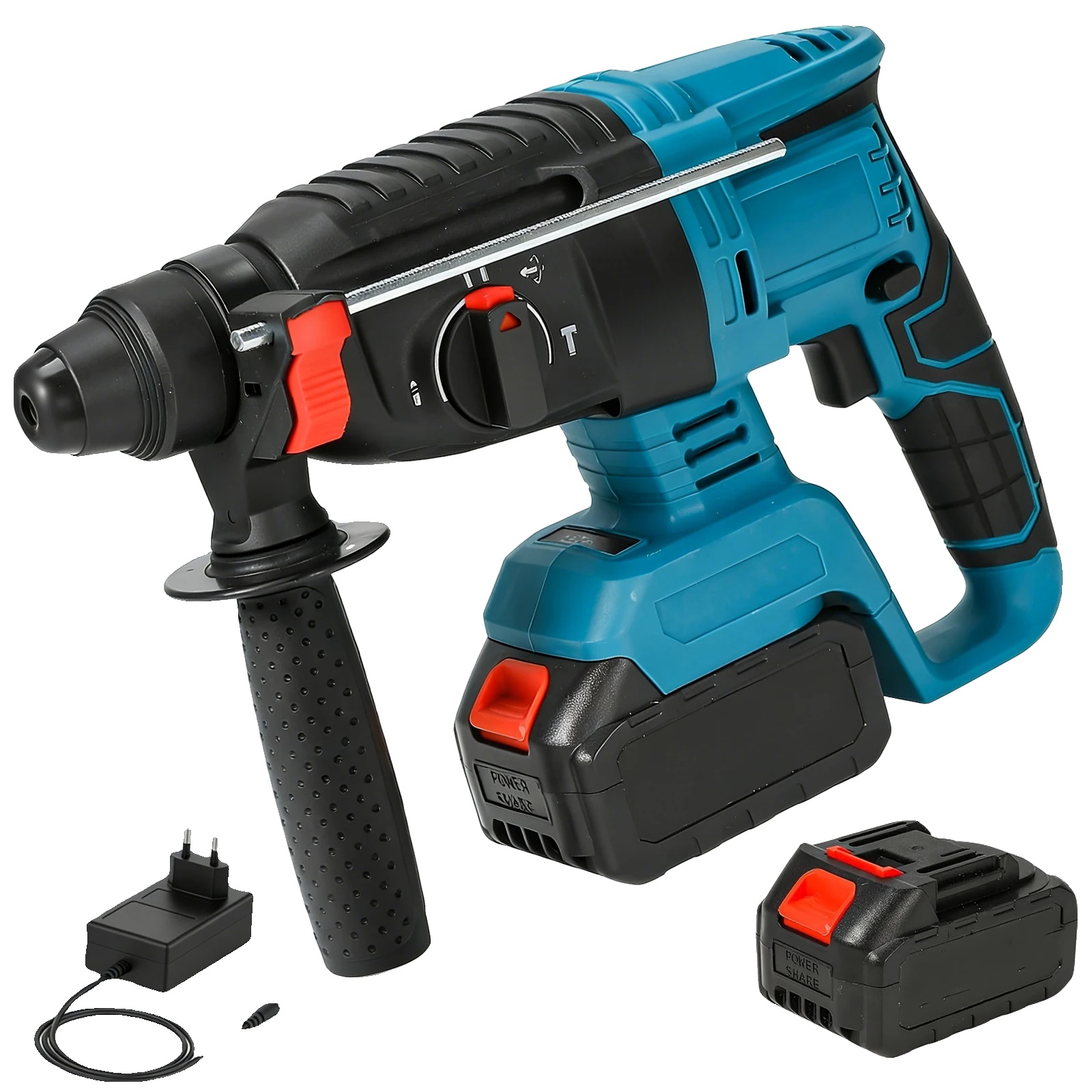 Akku-schlagbohrmaschine, Kabelloses Design, Hohe Effizienz, 1 Batterie