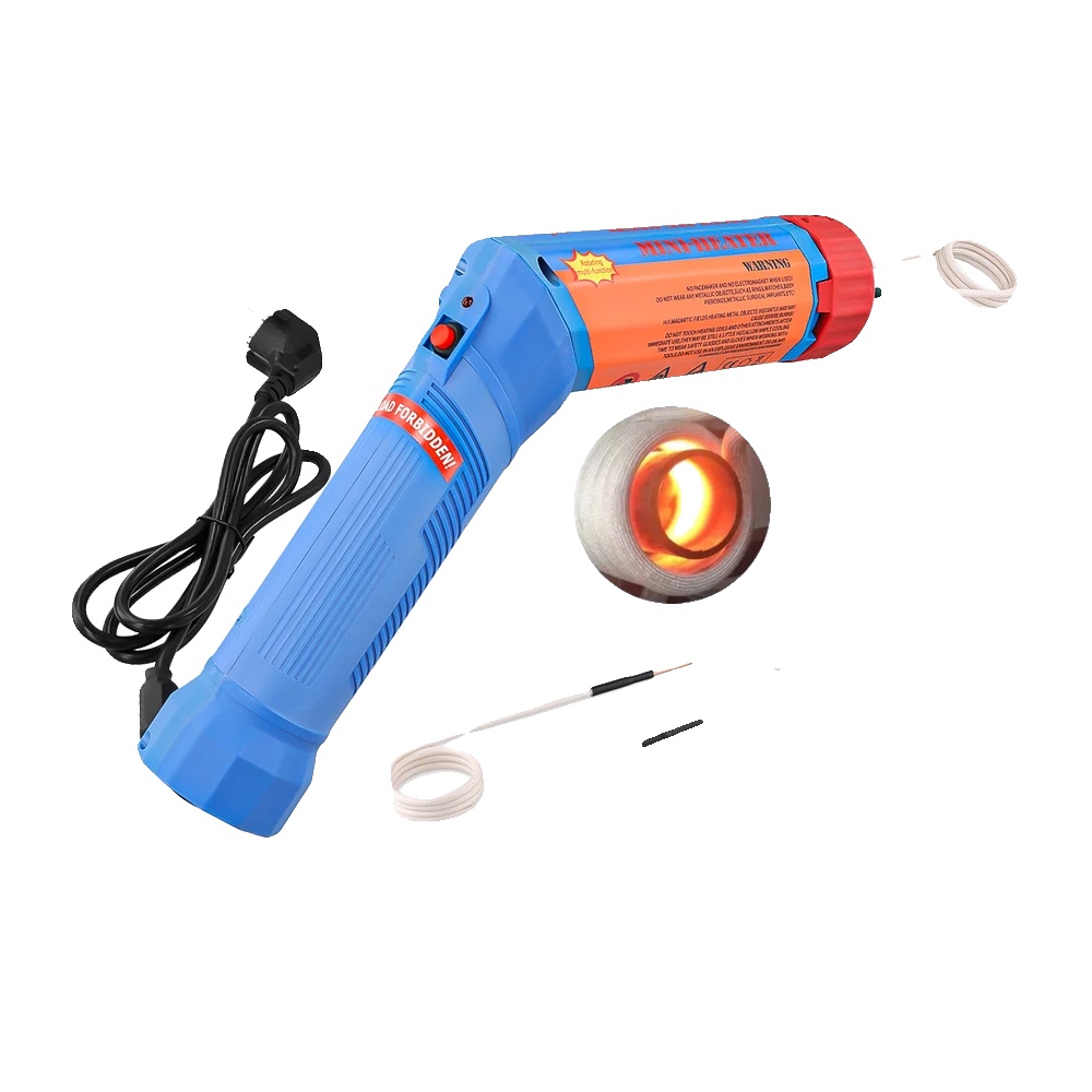 Magnetinduktionsheizer, 1100 Watt, Integrierter Kühllüfter, Drei Enthaltene Spulen, Ergonomischer Rutschfester Griff, Ce-zertifiziert