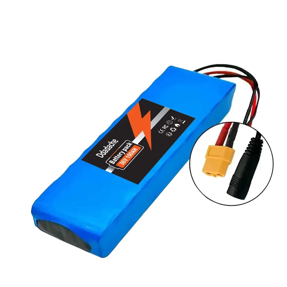 Lithium-ionen-batterie, 100000mah Kapazität, Kompatibel Mit 36v-systemen, Xt60-dc