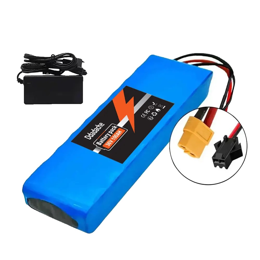 Lithium-ionen-batterie, 100000mah Kapazität, Kompatibel Mit 36v-systemen, Xt60-sm-ladegerät