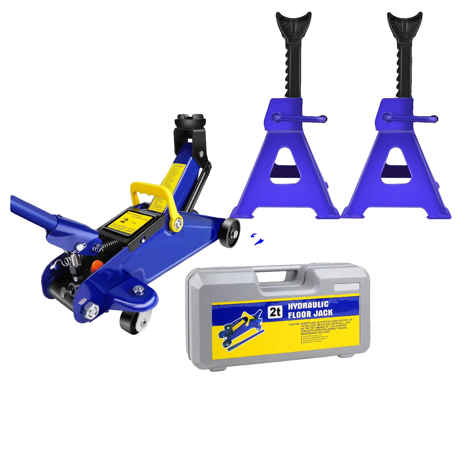 Hydraulikheber, 2 Tonnen Tragfähigkeit, Schwerlaststahl, Höhenbereich 11-17 Zoll, Achsenständer 3 Tonnen, Geeignet Für Verschiedene Fahrzeuge