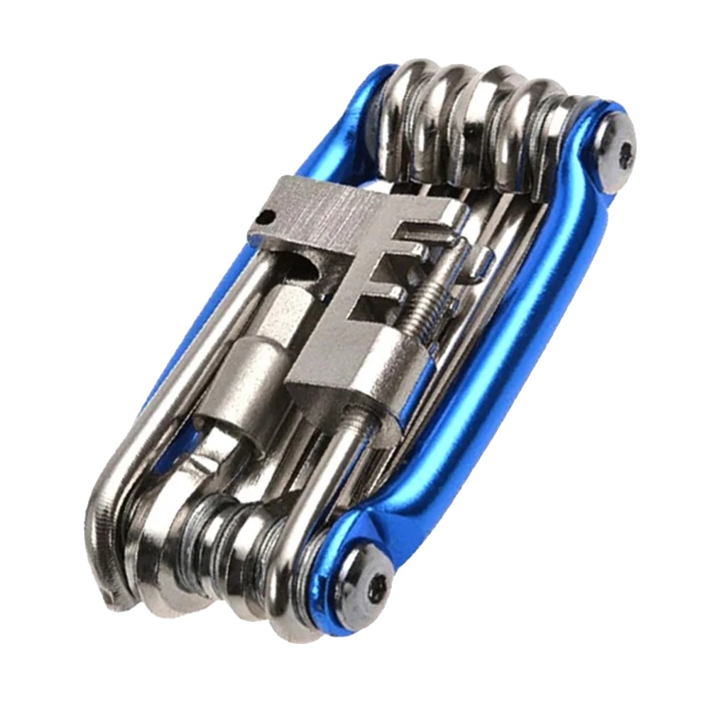 Fahrrad-multitool, 11-in-1-funktionalität, Tragbares Design, Blau
