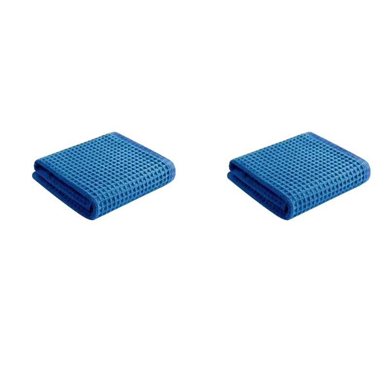 Reinigungstuch, Kratzfreies Design, Hochabsorbierendes Material, Blau 2pcs