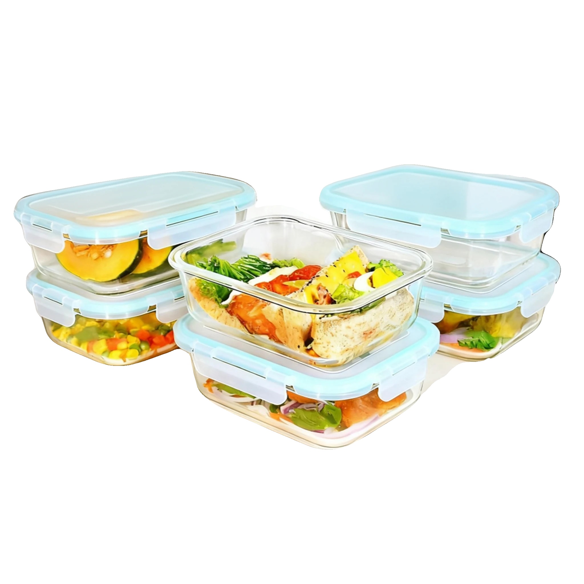 Lebensmittelaufbewahrungsbehälter, Auslaufsichere Versiegelung, Bpa-frei, 6x1520ml