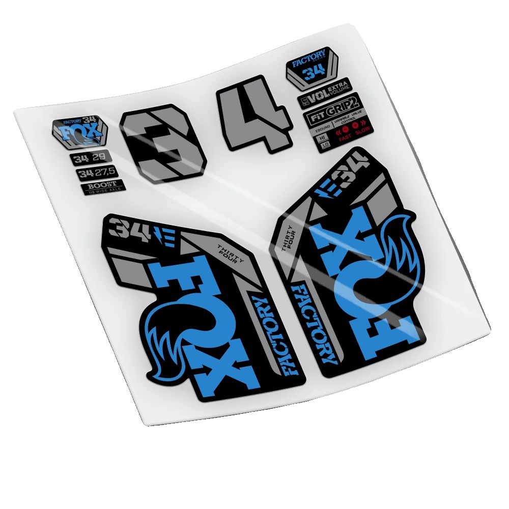Fahrradgabelaufkleber, Langlebiges Vinyl, Hochwertige Druckqualität, Blau 517