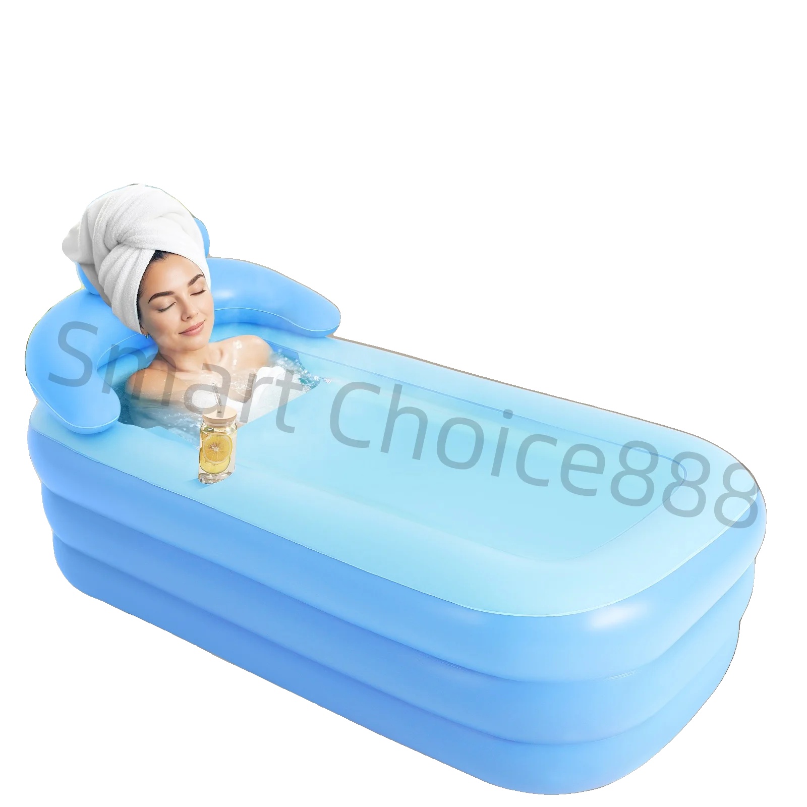 Aufblasbare Badewanne, Pvc-material, Abmessungen 160 X 84 X 64 Cm, Maximale Höhenkompatibilität 1,85 M, Maximale Gewichtskompatibilität 100 Kg,