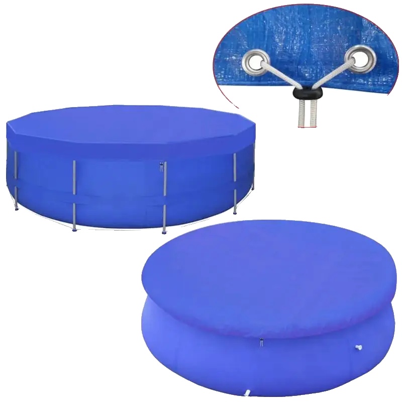 Poolabdeckung, Wasserdicht, Reißfest, Blau