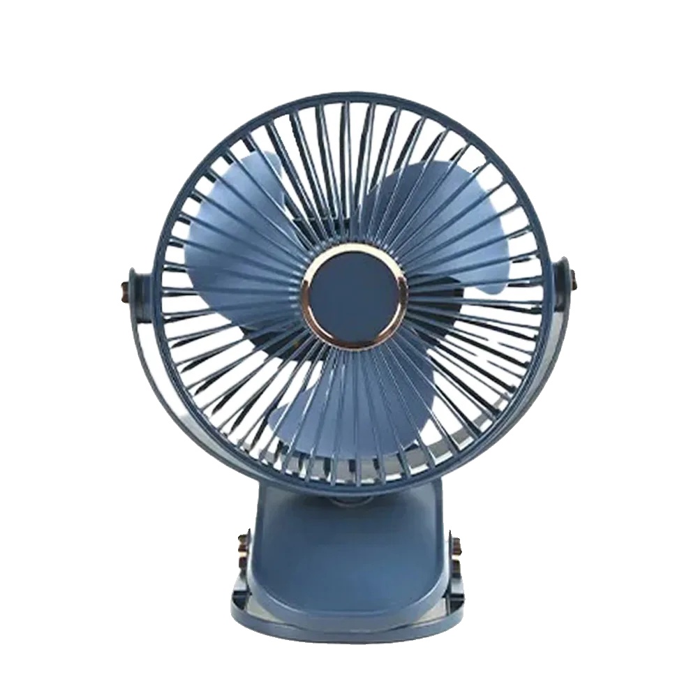 Elektrischer Ventilator, Usb-betrieben, Nachtlichtfunktion, Blau