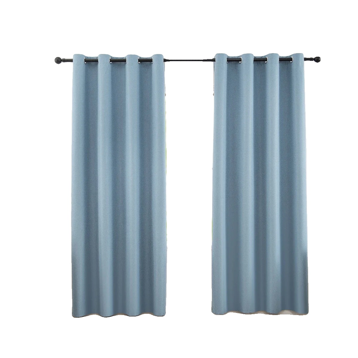 Fenstervorhänge, Wasserabweisend, Moderner Stil, Ösenoberteil-c, 100x130cm, Himmelblau-a