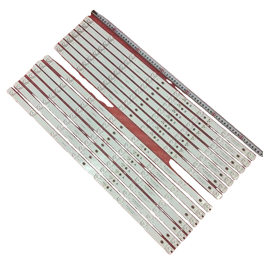 Led-streifen, 8 Leds, 664mm Länge, Blaues Licht, Gleichstromquelle, Kompatibilität Mit Tcl-modellen