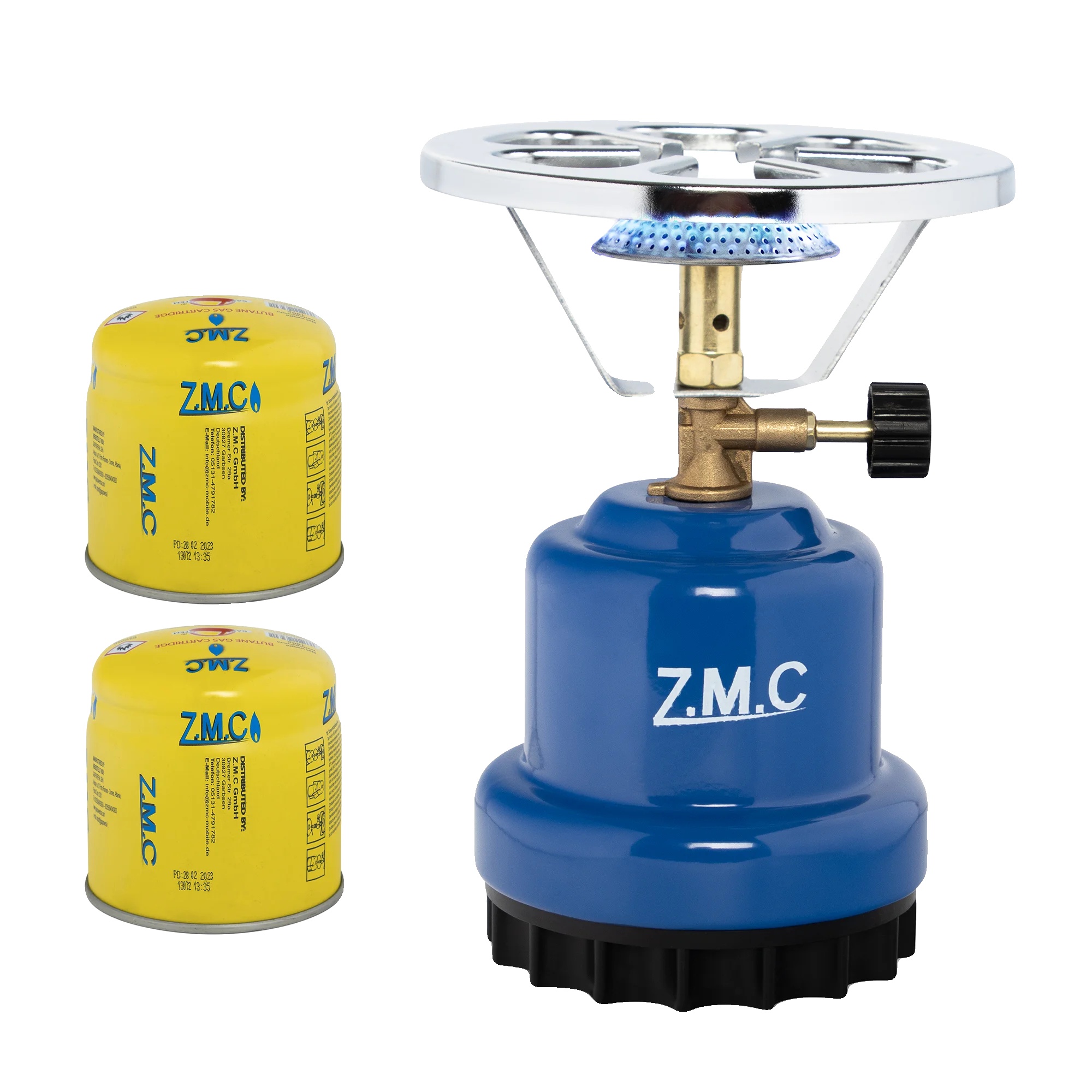 Campingkocher, 1100w Leistung, 80 G/h Gasverbrauch, Funktioniert Mit 190g Kartuschen, Leichtes Design, Einstellbare Flamme