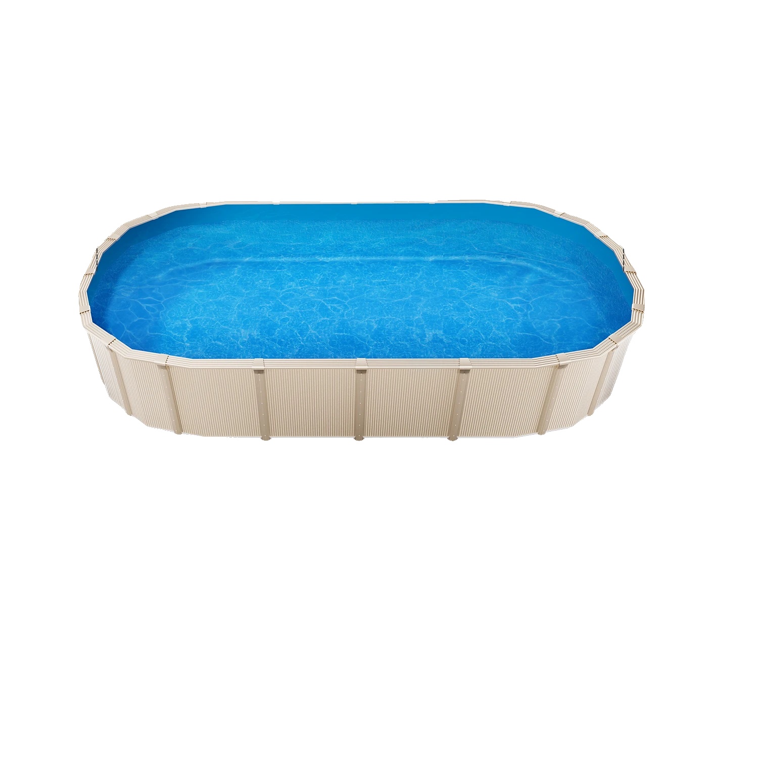 Poolfolie, Langlebiges Vinyl, Entworfen Für Ovale Pools 15x30 Ft, 610x375 Cm Überlappung