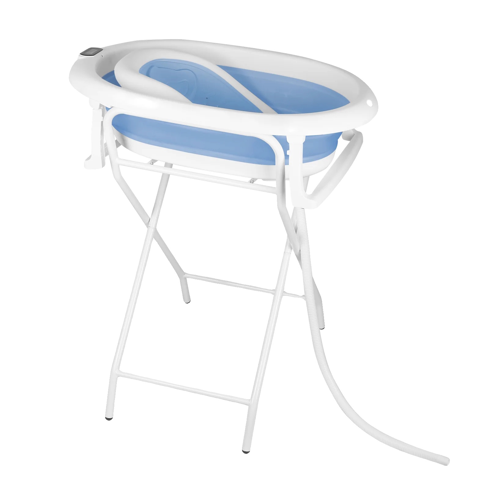 Babybadewanne, Ergonomischer Badewannensitz, Integriertes Thermometer, Blau