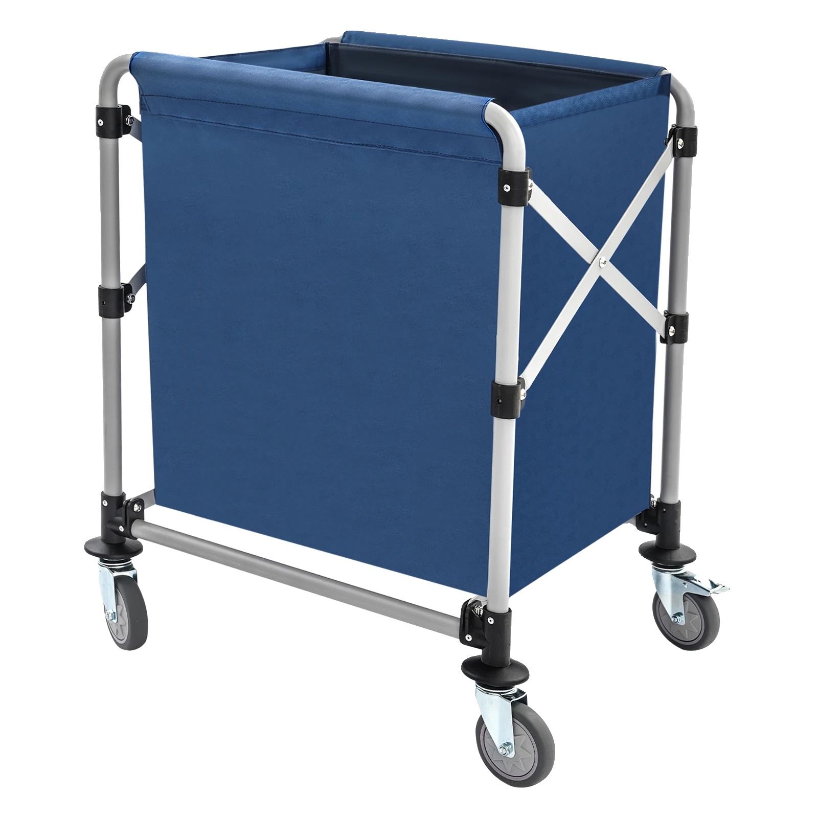 Wäschewagen, Faltbar, Hohe Tragfähigkeit, Blau