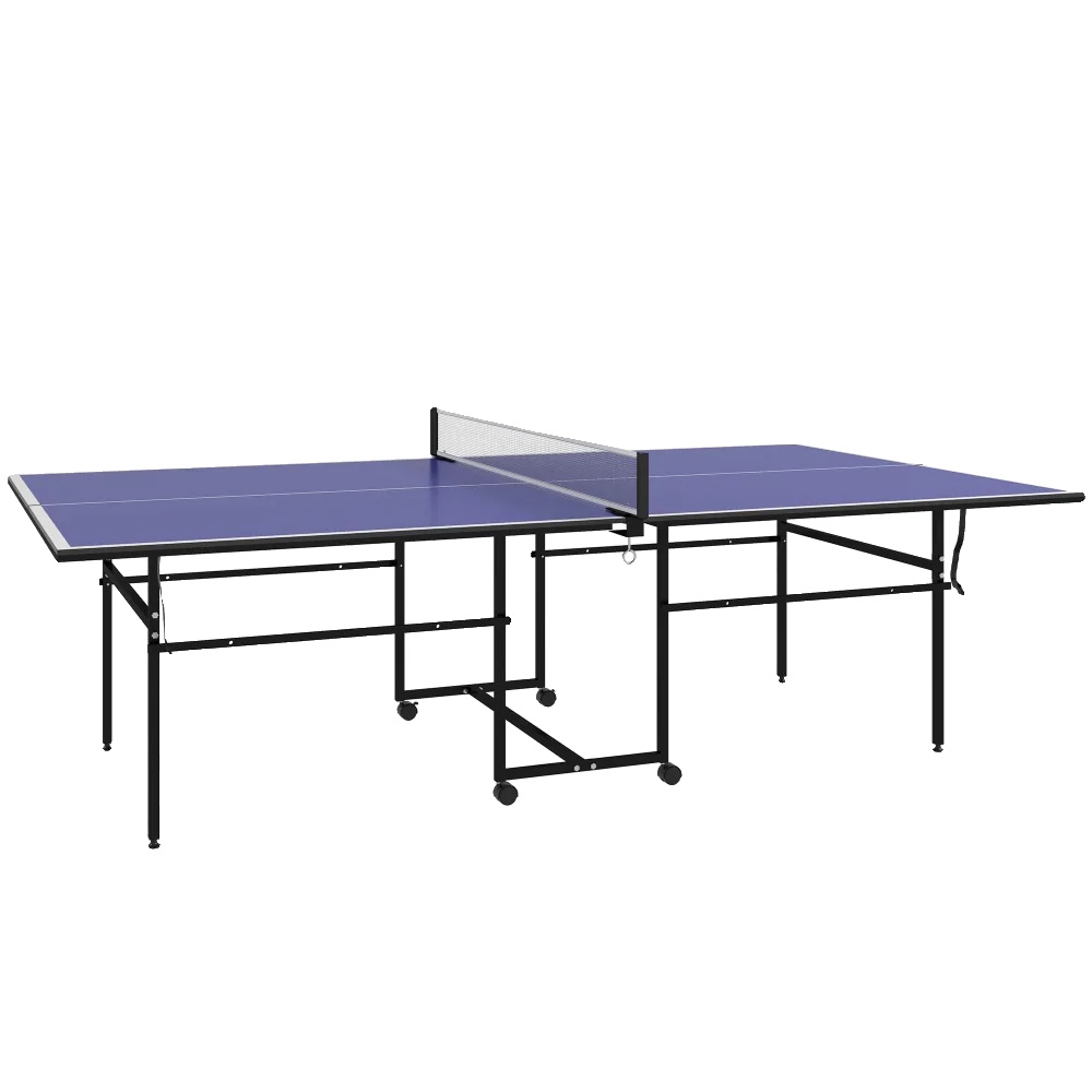 Tischtennisplatte, Faltbares Design, Abschließbare Räder, 181x152.5x62cm