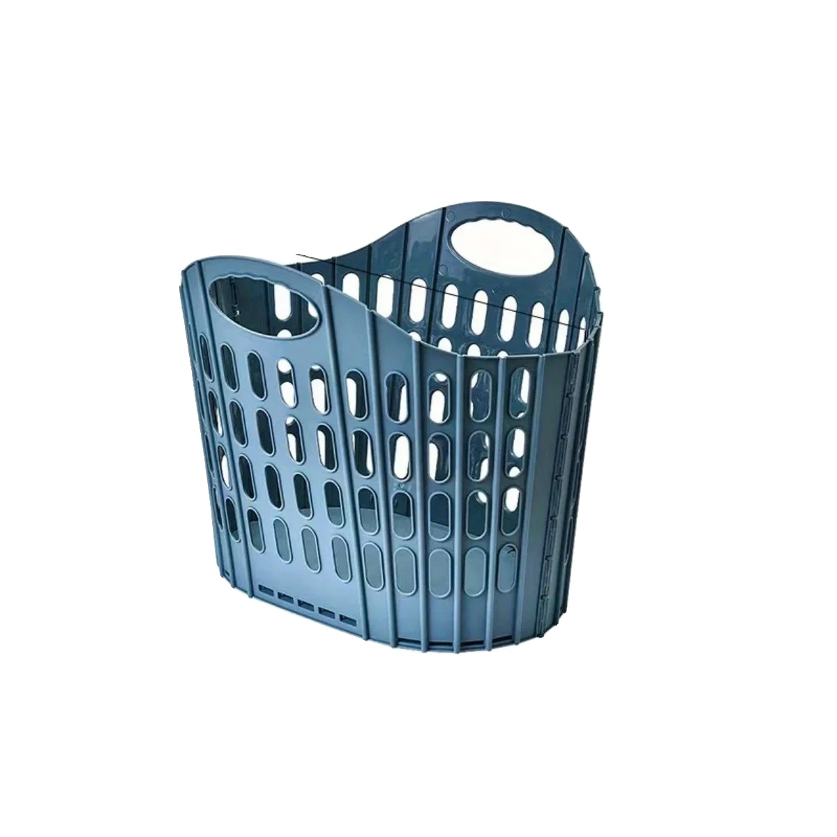 Wäschekorb, Faltbares Design, Strapazierfähiges Material, Blau