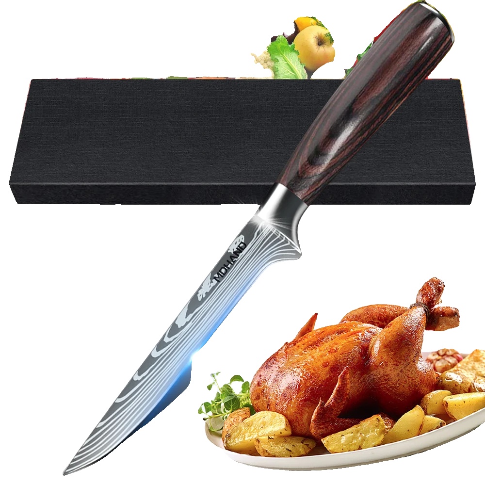 Ausbeinmesser, Klinge Aus Rostfreiem Stahl, Ergonomischer Griff, H, 6 Zoll