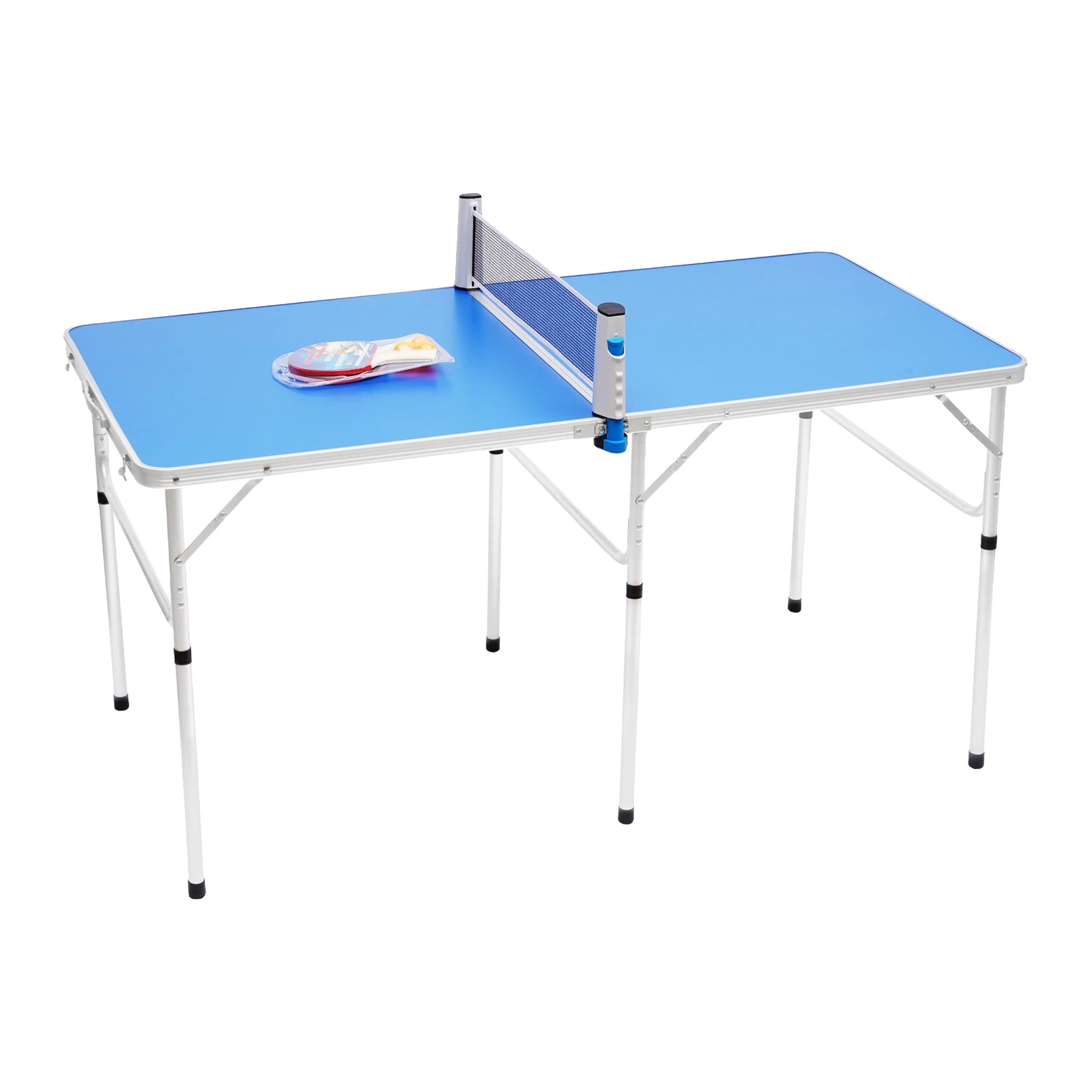 Tischtennisplatte, Langlebige Konstruktion, Platzsparendes Design, Blau