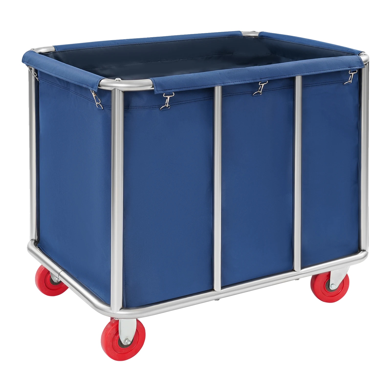 Wäschewagen, Langlebige Konstruktion, Einfache Mobilität, Blau