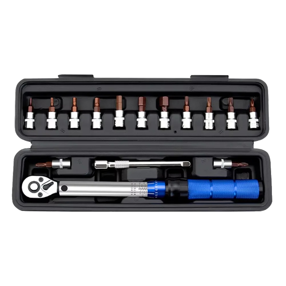 Drehmomentschlüssel, 1/4" Antrieb, Einstellbarer Drehmomentbereich, Blau