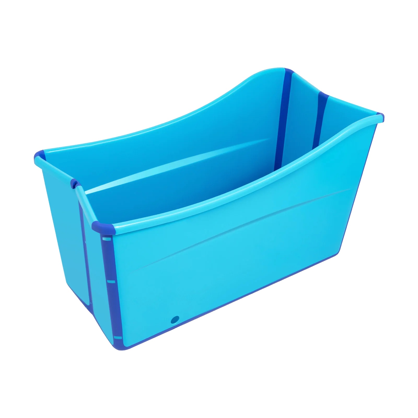 Badewanne, Faltbares Design, Platzsparende Eigenschaften, Blau