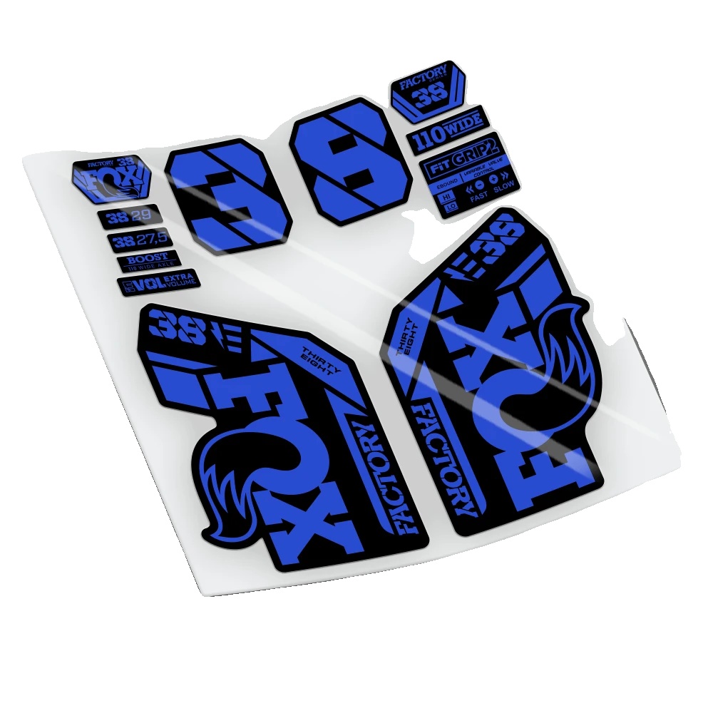 Fahrradaufkleber, Langlebiges Vinyl, Einfache Anwendung, Blau 052