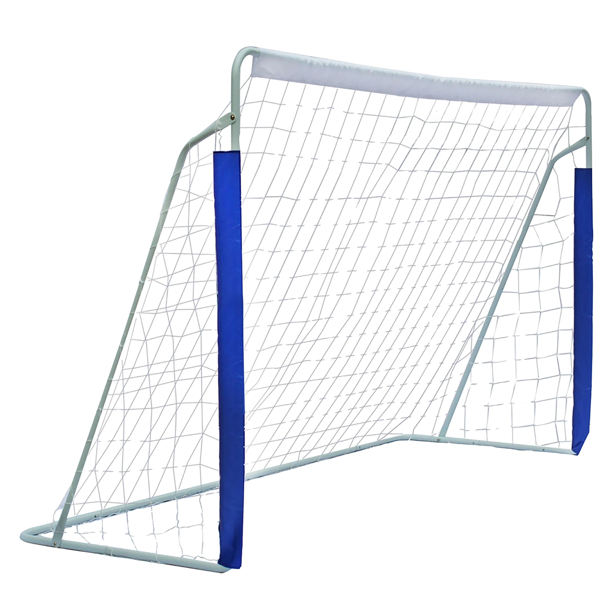 Fußballtor, Robuster Metallrahmen, Einfach Zu Montieren, Blau