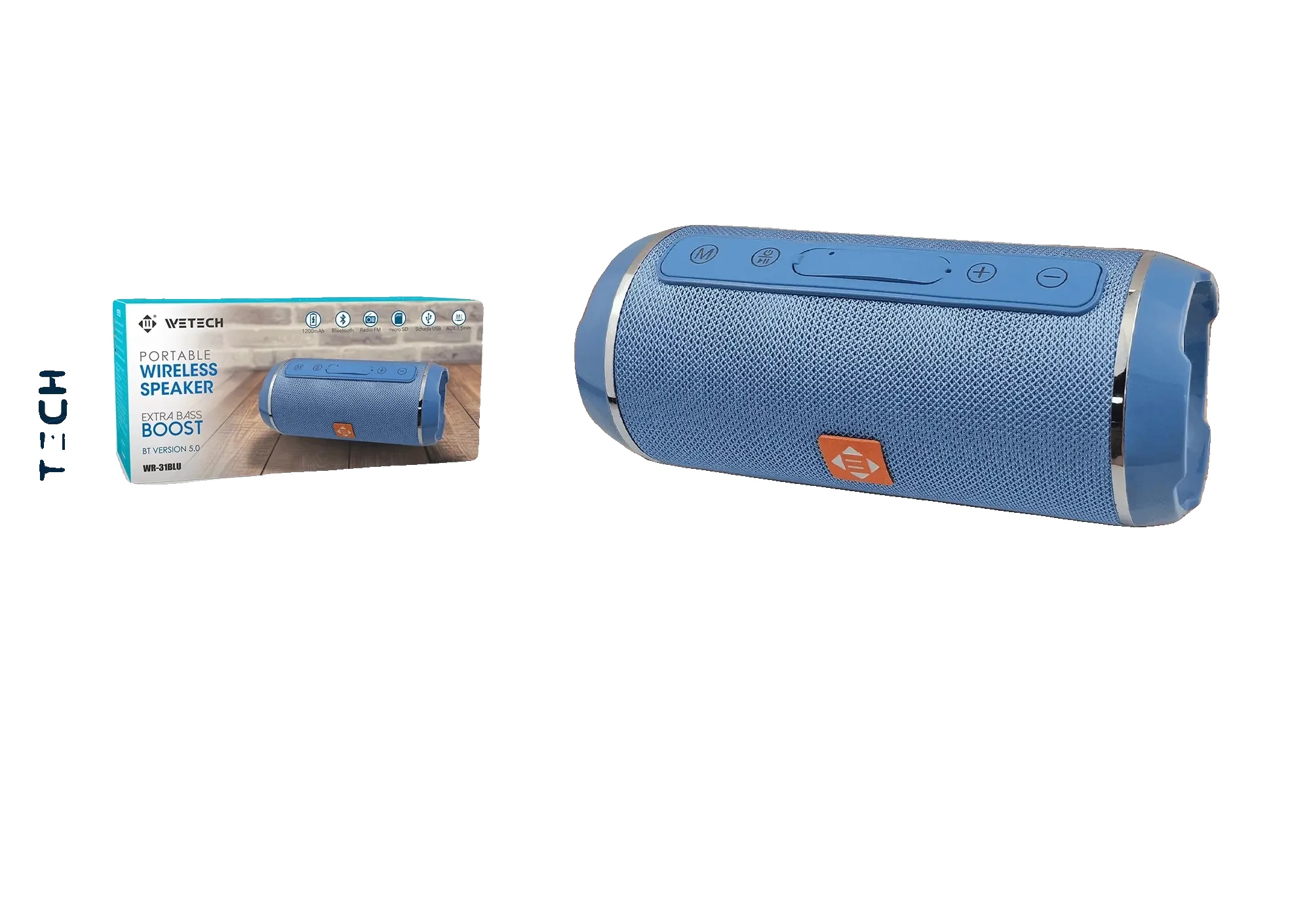 Bluetooth-lautsprecher, 10w Dual-lautsprecher, Wasserfestes Design, Wr31blu