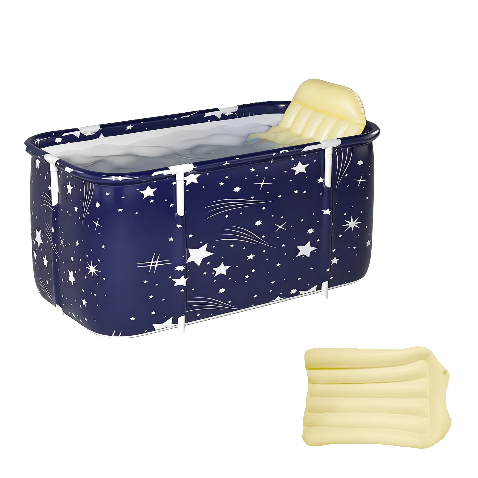 Tragbare Badewanne, Einfache Montage, Bequemes Design, Blau