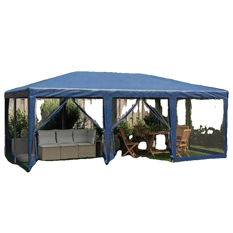Partyzelt, Automatisches Öffnen, Wasserdichtes Design, Blau