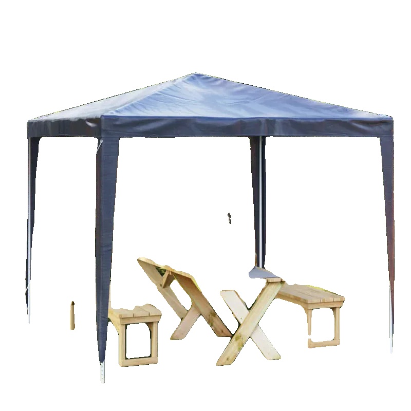 Gazebo Zelt, Robuster Stahlrahmen, Einfache Montage, Blau