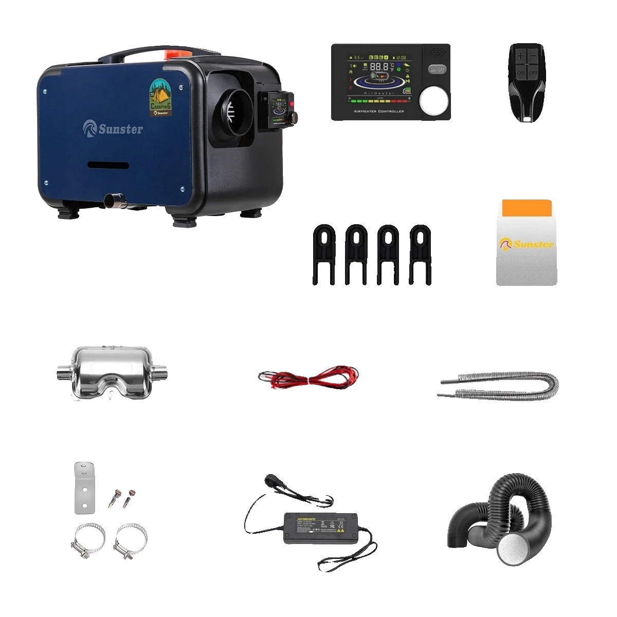 Diesel-luftheizung, Fernbedienung, Effiziente Heizung, Mit Netzadapter